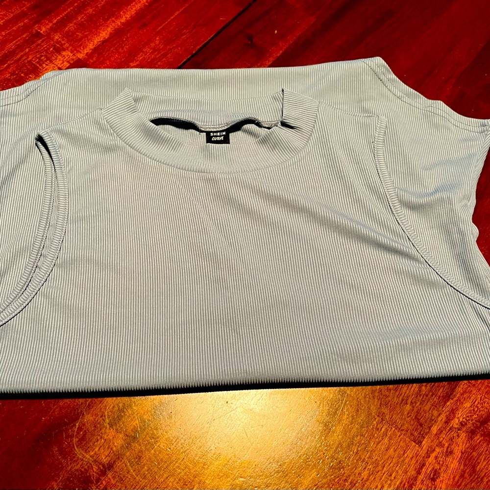 Ribbed, mock neck bodysuit - never worn. Lovely layering piece for fall!
